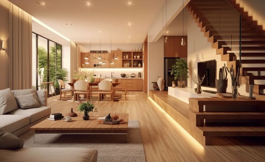 Modern interior design for office and commercial space