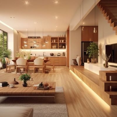 Modern interior design for office and commercial space